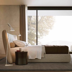 Moderno tessuto in lino di cotone color crema imbottito con <span class=keywords><strong>letto</strong></span> King Size con <span class=keywords><strong>testiera</strong></span> <span class=keywords><strong>letto</strong></span> <span class=keywords><strong>letto</strong></span> <span class=keywords><strong>180</strong></span> matrimoniale Set <span class=keywords><strong>letto</strong></span> matrimoniale camera da <span class=keywords><strong>letto</strong></span> mobili - Product Image 2