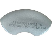 Coude en aluminium 90° 4 pouces Sch40 6061 sans soudure B16.9
