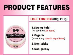 Olio di Argan a base d'acqua di marca propria OEM naturale di lunga durata senza fiocchi forte tenuta senza cera per capelli grassa <span class=keywords><strong>Gel</strong></span> per il controllo dei bordi con etichetta privata - Product Image 2