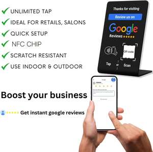 Tarjeta de PVC Smart Tap RFID PET NFC Código QR Compatible con <span class=keywords><strong>Google</strong></span> Review Business Reputation para Hotel Payment Digital 1K Reviews - Product Image 6