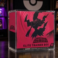 YXM YXM-ETB-A Boîte de rangement TCG contemporaine en acrylique transparent, sans poussière et sécurisée, avec couvercle magnétique, épaisseur 5 mm, anti-UV personnalisée, directement de l'usine