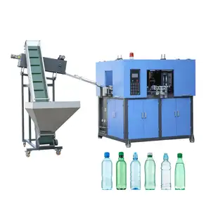 Two Cavity Fully Automatic Beverage Drinking Bottle Stretch Blow Molding Machine Bottle Blowing Machine for Sale
