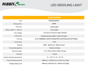 Lámpara <span class=keywords><strong>de</strong></span> <span class=keywords><strong>Cultivo</strong></span> <span class=keywords><strong>LED</strong></span> Samsung 4x8 400W 1500w con Lente Óptica Dual para <span class=keywords><strong>Cultivo</strong></span> en Invernaderos Agrícolas - Product Image 4