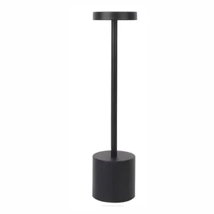 Lampe créative l-des k lampe de table à led à gradation d'étude latérale en métal rechargeable moderne personnalisée en usine avec base de charge