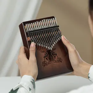 Huashu Kalimba Thumb Piano 17 tuşları taşınabilir parmak piyano hediyeler çocuklar ve yetişkinler için yeni başlayanlar