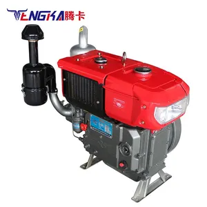 Çin Emei dizel motor EM192 EM190 EM185 15-22 Hp su soğutma tek silindirli dizel motor