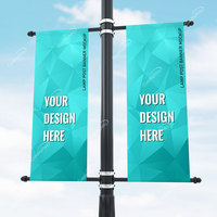 Prix usine extérieur personnalisé bannière de réverbère avec supports de matériel drapeau Avenue lampe pôle poche signe Logo événement entreprise