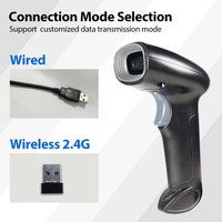 Scanner de Codes à barres 1D/2D portable sans fil, lecteur de Codes à barres de matrice de données, capacité du pistolet de Scanner de Codes à barres de toutes sortes de Codes à barres