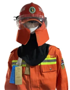 Orange Firefighter Clothing EN469 Certificate Fireman Fire Uniform Suit