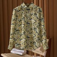 Kemeja Linen Kasual Pantai Tropis Pria 100% Rami Murni Bernapas Pakaian Liburan Ringan Lembut Dicuci Logo Kustom OEM ODM