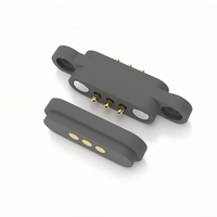 Connecteur magnétique étanche 3P, pas de 2,3 mm, broches à ressort, prises de charge mâle et femelle pour appareils connectés intelligents