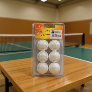 Set di Palline da Ping Pong, 12 Pezzi, in Plastica Bianca per Tennis da Tavolo - Product Image 3