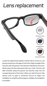Lentes Inteligentes AIMB G1 con <span class=keywords><strong>Cámara</strong></span> <span class=keywords><strong>de</strong></span> 8.0 Megapíxeles, 1200p, IPX-6 Impermeables, Almacenamiento Local, Control Táctil, Grabación <span class=keywords><strong>de</strong></span> Audio/Video, IA Gratuita - Product Image 6