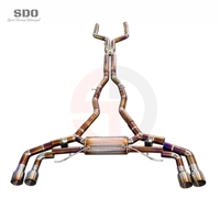 Tuyaux d'échappement Catback en titane SD pour BMW X5M X6M F95 F96 4.4T 2020-2026 Système d'échappement Valvetronic haute performance avec silencieux