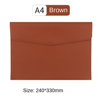 Sac de classement professionnel en cuir A4 transfrontalier avec grande capacité de stockage, logo personnalisé, origine Chine