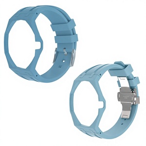 Bracelet de montre de luxe en biocéramique et silicone, remplacement de bracelet pour montres, étui de protection anti-rayures - Product Image 1