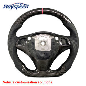 <span class=keywords><strong>Volante</strong></span> de fibra de carbono forjado de cuero con pantalla LED para BMW E60 E39 <span class=keywords><strong>E30</strong></span> E90 E92 E70 E84 E85 E89 E91 M3 M4 2008 2009 2010 2011 - Product Image 3