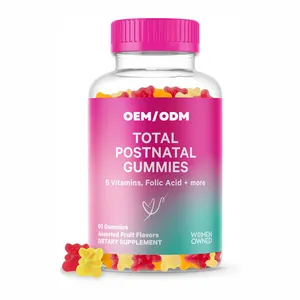 Gesamt-Postnatal-Kollagen-Gummi-Folensäure Vitamin B6 Vitamin C Frauen Postpartum-Erholung Laktation Unterstützung wesentliche Geburt