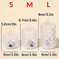 Bougies chauffe-plat LED écologiques sans flamme, à piles, 3D, pour anniversaire, mariage, décoration intérieure