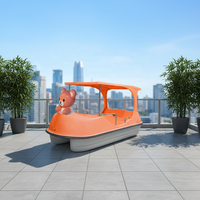Direkt vom Hersteller: 4-Sitzer Fiberglas-Schwan-Tretboot, Neues Design, Wasserunterhaltungsgerät im Cartoon-Stil