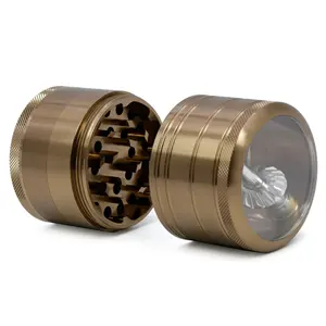 Good Quality 4 Layers Customize Herb Metal Grinders Rocking Bar For 2022