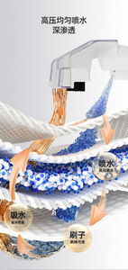 High Pressure Carpet <b>Cleaner</b> Extractor with Spray Brush and Strong Absorption for Deep Cleaning - Product Image 1