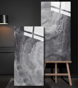 Piastrella in Gres Porcellanato Grigio Nebbia Venato Effetto Giada 600x1200 Lucido Spessore 9mm Resistente agli Acidi Garanzia 5 Anni per Rivestimenti e Pavimenti di Lusso Leggero - Product Image 1