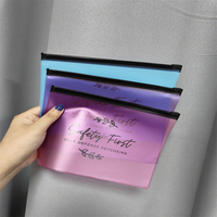 Kantong Plastik PVC Perhiasan Dengan Ritsleting Geser, Kantong Plastik Zipper Buram Dengan Logo Anda - Beli Zip Lock
