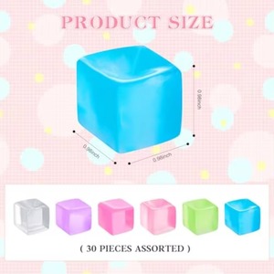 Balles anti-stress, jouets sensoriels, cubes sensoriels pour soulager le stress, 0,98 x 0,98 pouces, pour adultes, cadeaux et faveurs de fête - Product Image 2
