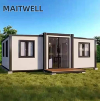 Casa Modulare Prefabbricata da 20 Piedi a Montaggio Rapido, Casa Container Pieghevole per Clinica Mobile, Ufficio, Campo, Casa Portatile