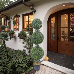 Gỗ Hoàng Dương 4 'Cây nhân tạo topiar 3 quả bóng trong nhà ngoài trời nhựa trang trí nội thất cho đám cưới năm mới tốt nghiệp giáng sinh cảnh - Product Image 6