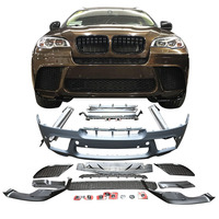 Kit de carrocería X6 E71 con difusor trasero de parachoques delantero apto para BMW X6 E71 MP estilo de Alta Calidad 2008-2013 año Facelift de labio trasero