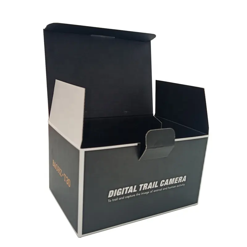 Custom Vouwen Handvat Case Met Logo Verpakking Platte Oortelefoon Kartonnen Mailer Koffie Mok Verzending Papier Golfkarton Verpakking