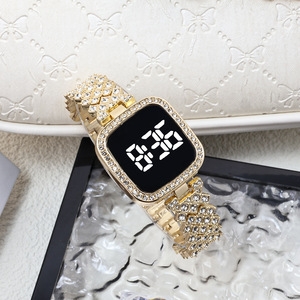 Orologio da Donna Quadrato Semplice e Fresco 2025, in Lega con Diamanti, LED Touch, Lussuoso e Alla Moda, Personalizzato - Product Image 5