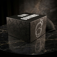 Caja de Cartón Corrugado Reciclable para Sombreros, con Recubrimiento UV Completo, Lámina Dorada y Barnizado