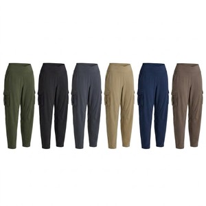 <span class=keywords><strong>Pantaloni</strong></span> <span class=keywords><strong>Cargo</strong></span> a Vita Alta Incrociati da <span class=keywords><strong>Donna</strong></span>, <span class=keywords><strong>Pantaloni</strong></span> Utility Affusolati per Escursionismo con Tasche a Patta, <span class=keywords><strong>Pantaloni</strong></span> Elasticizzati da Viaggio Outdoor, OEM - Product Image 5