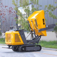 Mini-dumper autochargeur 4x4, transporteur pour espaces restreints, mini-dumper de jardin, camion à benne hydraulique diesel, livraison gratuite