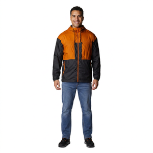 Custom <b>Men's</b> Casual <b>Long</b> Coat Stand Collar High Street Style Waterproof Hooded Windbreaker <b>Jacket</b> for Autumn Winter Thin - Product Image 1