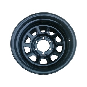 Export Série 4X4 véhicule tout-terrain 17X12 Jantes en acier noir mat 4x4 tout-terrain - Product Image 5