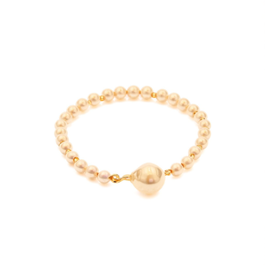Pulsera de Perlas de Acero Inoxidable 316L con Baño de Oro PVD, Joyería Sostenible y Resistente para Mujer - Product Image 2