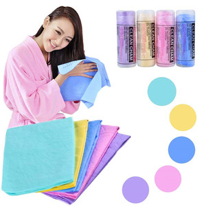 Logo Customized Shami Leather Pva Towel Synthetic Chamois Towel 3D Car Cleaning <b>Cloth</b> Pva Cool Towel Household Cleaning Supplies - Product Image 3