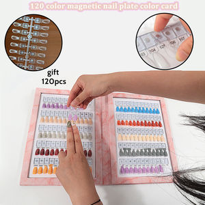 สมุดตัวอย่างสีเล็บแม่เหล็กแบบถอดได้ พร้อมเจลขัดเงาในตัว แสดงสีสัน แสดงสีเล็บปลอม สำหรับร้านทำเล็บ - Product Image 2