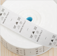 Ruban en taffetas de nylon de 30 mm x 200 mètres pour étiquettes de soin, sacs, chaussures, textiles de maison, avec logo de designer imprimé et motif de lettres enduites