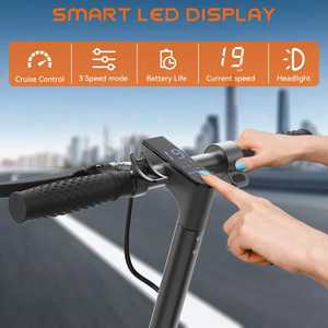 Scooter Eléctrico Plegable con Asiento, 350W, para Adultos, Neumático Sólido de 8.5'', con Aplicación y Faros Delanteros, Disponible en Almacén Europeo - Product Image 5