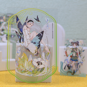 Hercter Custom Design PET <strong>Clear</strong> Acrylic Postcard Transparent Photocard Waterproof <strong>Bookmark</strong> Card Film Strips Lenticular Card - Product Image 1