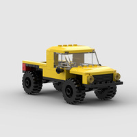 Compatible avec les briques de marque, petites pièces, voiture de course, camion, MOC, assemblage éducatif, bricolage, blocs de construction, jouet en plastique ABS
