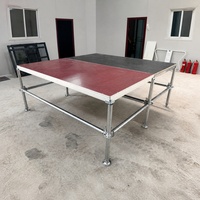 Système de pontage Layher modulaire en aluminium à haute capacité de charge, à installation rapide, avec système de verrouillage annulaire, pour scène événementielle, portable et robuste