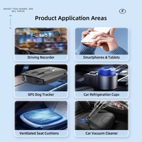 Adaptador Universal para Encendedor de Cigarrillos de Auto, 12V 24V a 5V, Fuente de Alimentación USB C, Cargador para Auto con Cable para GPS DVR, Certificado