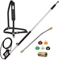 BISON (CHINE) Nouveaux outils de nettoyage de toiture 6FT-18FT Lance télescopique pour nettoyeur haute pression avec garantie d'un an
