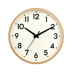 New Design Simple Style <b>Wall</b> <b>Clock</b> Home Goods <b>Wall</b> <b>Clock</b> <b>Decoration</b> and Wooden Round Shape <b>Wall</b> <b>Clock</b> for Living Room - Product Image 1